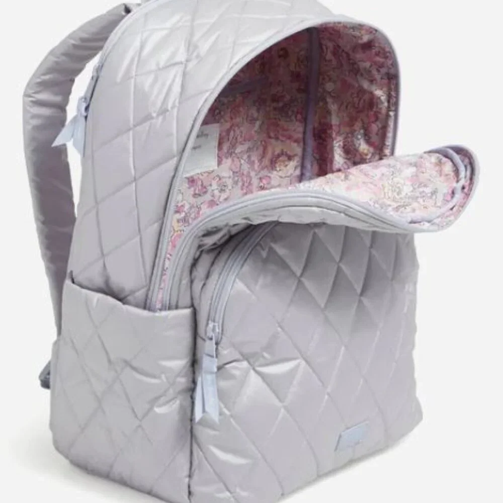 NEW Vera Bradley Essential Large Backpack in Lavender Pearl R195$  Ultra…